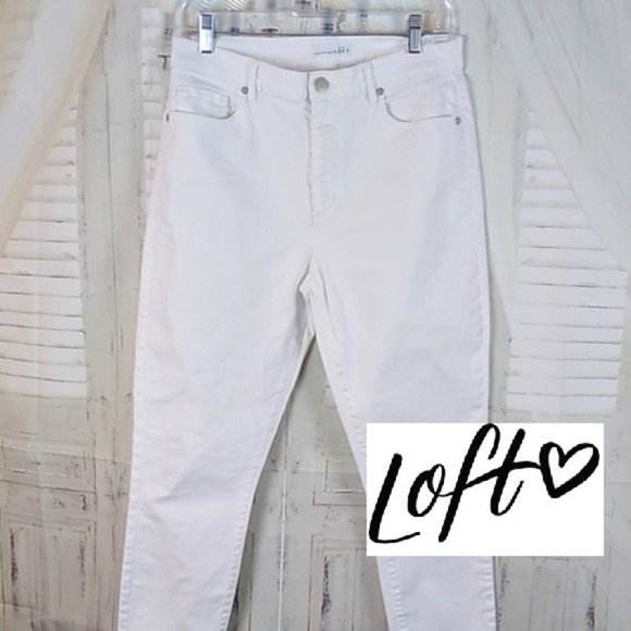 LOFT Denim - Loft White Denim Skinny Jeans